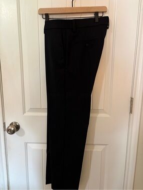 Haggar Black Straight-Fit Dress Pants